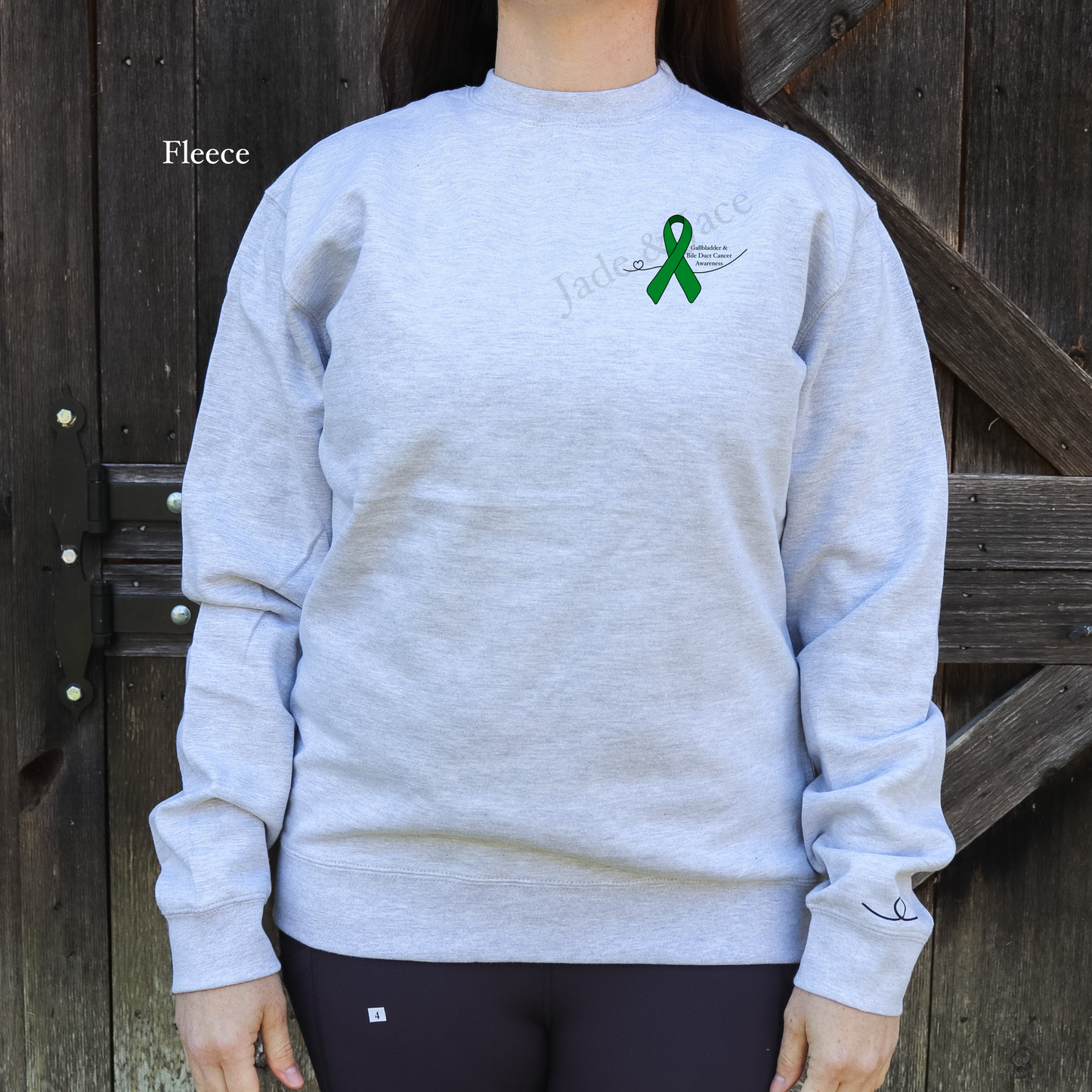 Gallbladder & Bile Duct Cancer Awareness Crewneck Sweatshirt