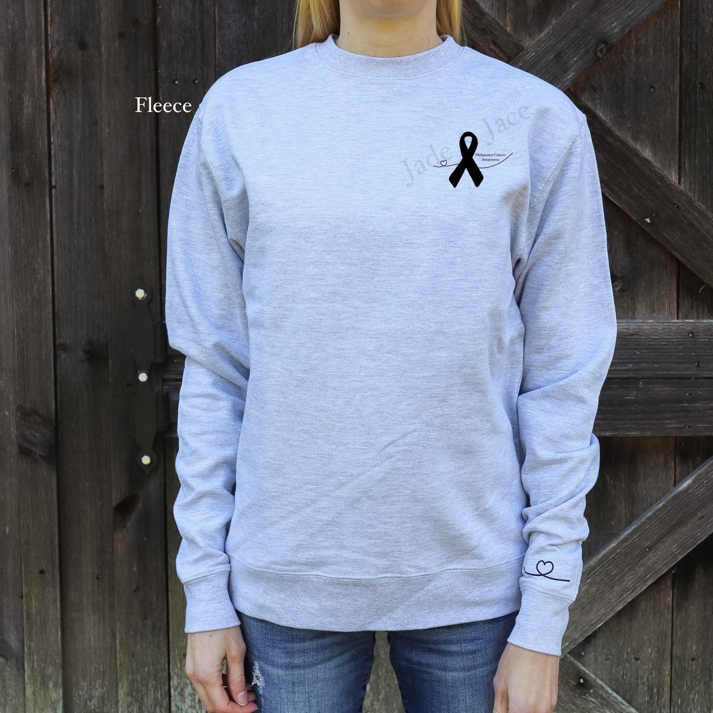 Melanoma Cancer Awareness Crewneck Sweatshirt