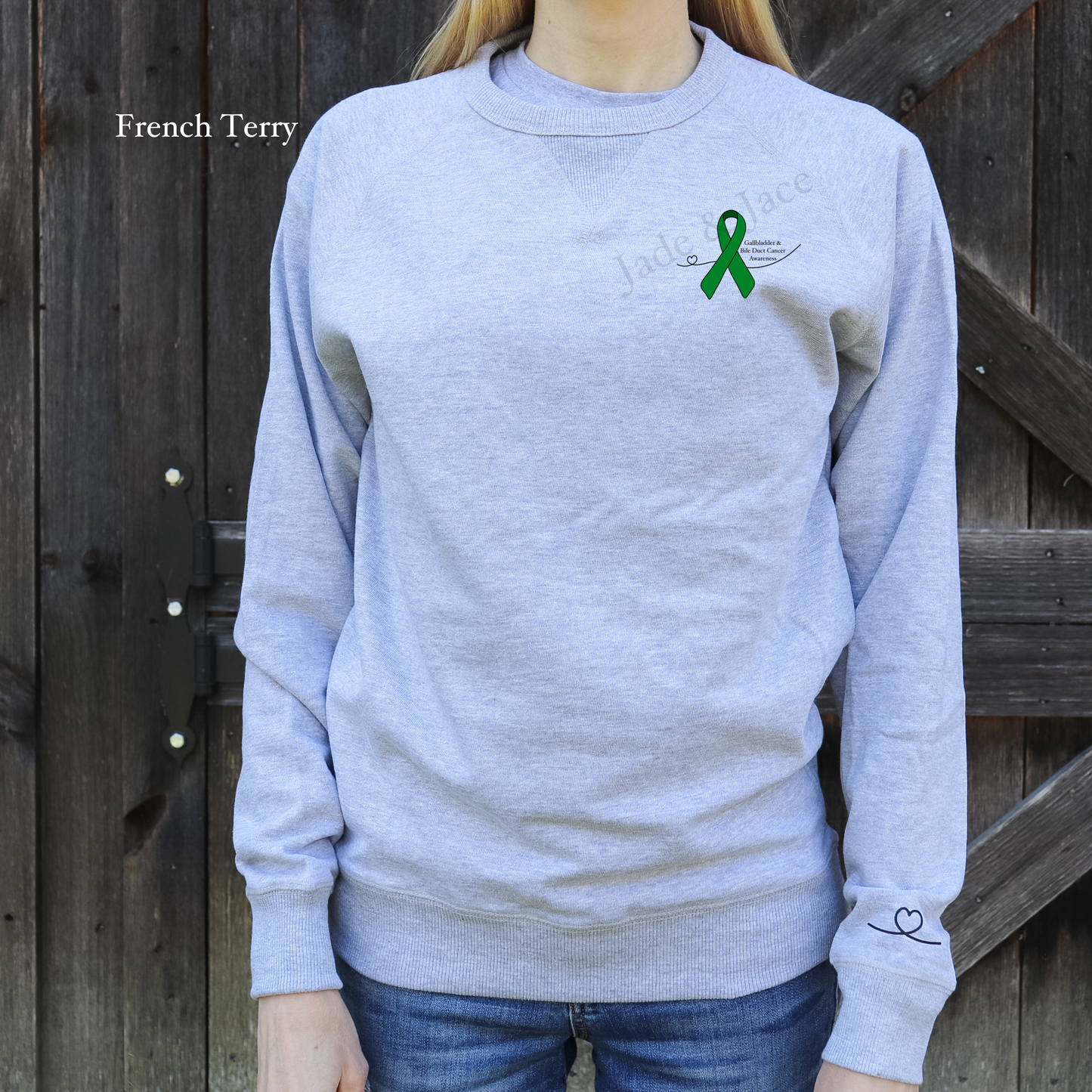 Gallbladder & Bile Duct Cancer Awareness Crewneck Sweatshirt
