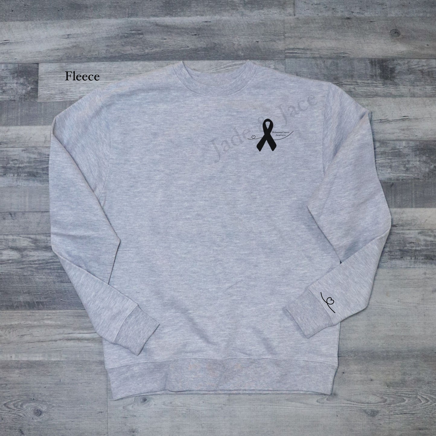 Melanoma Cancer Awareness Crewneck Sweatshirt