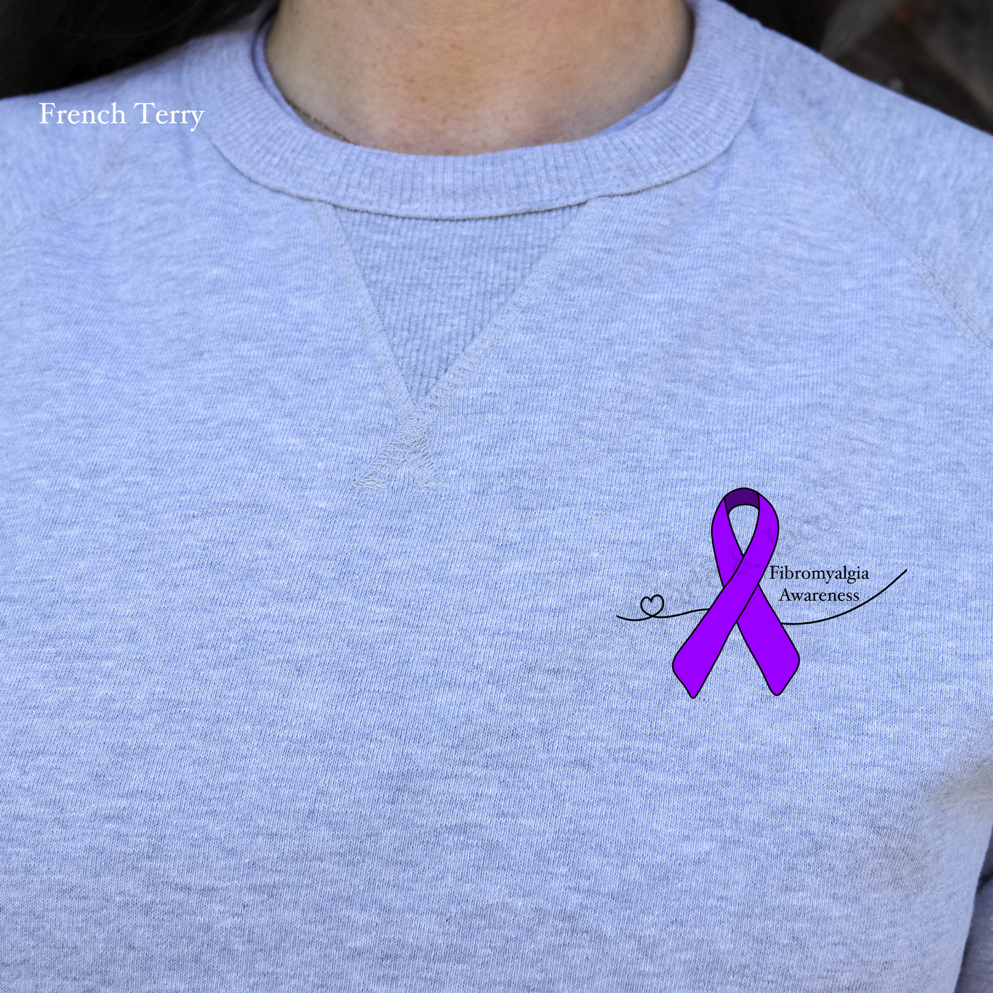 Fibromyalgia Awareness Crewneck Sweatshirt