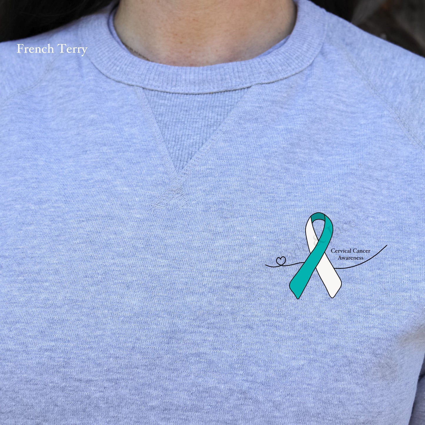 Cervical Cancer Awareness Crewneck Sweatshirt