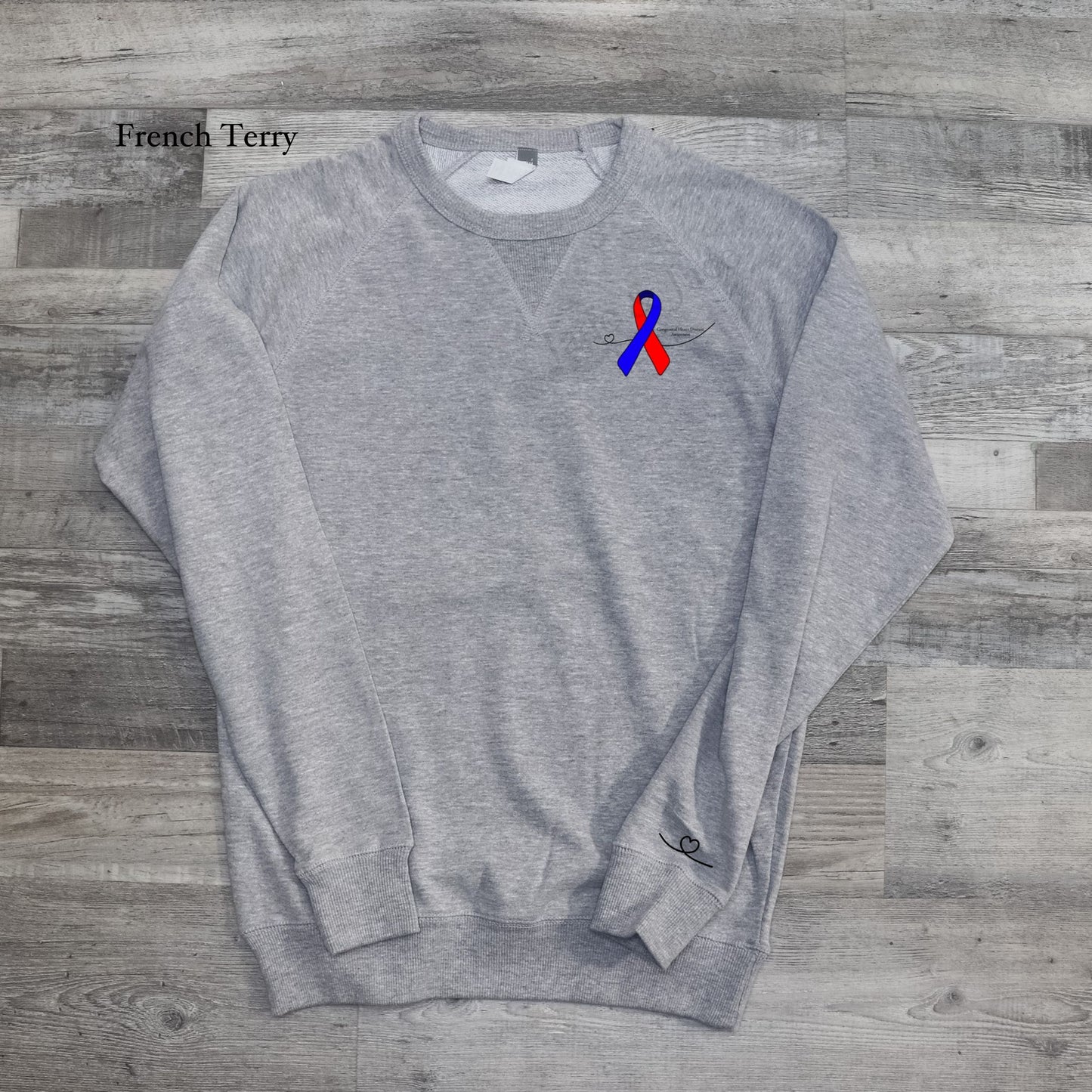 Congenital Heart Defect (CHD) Awareness Crewneck Sweatshirt
