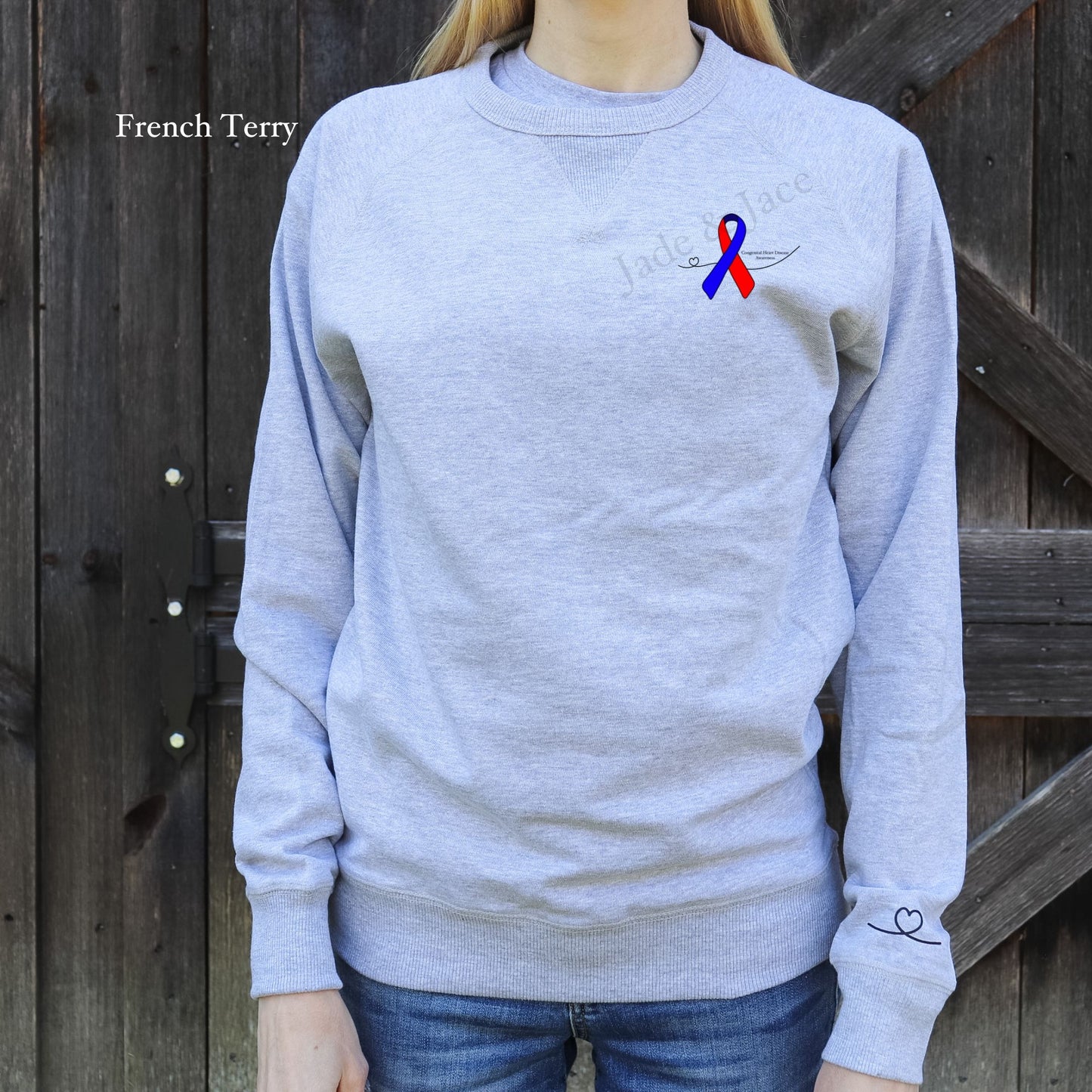 Congenital Heart Defect (CHD) Awareness Crewneck Sweatshirt