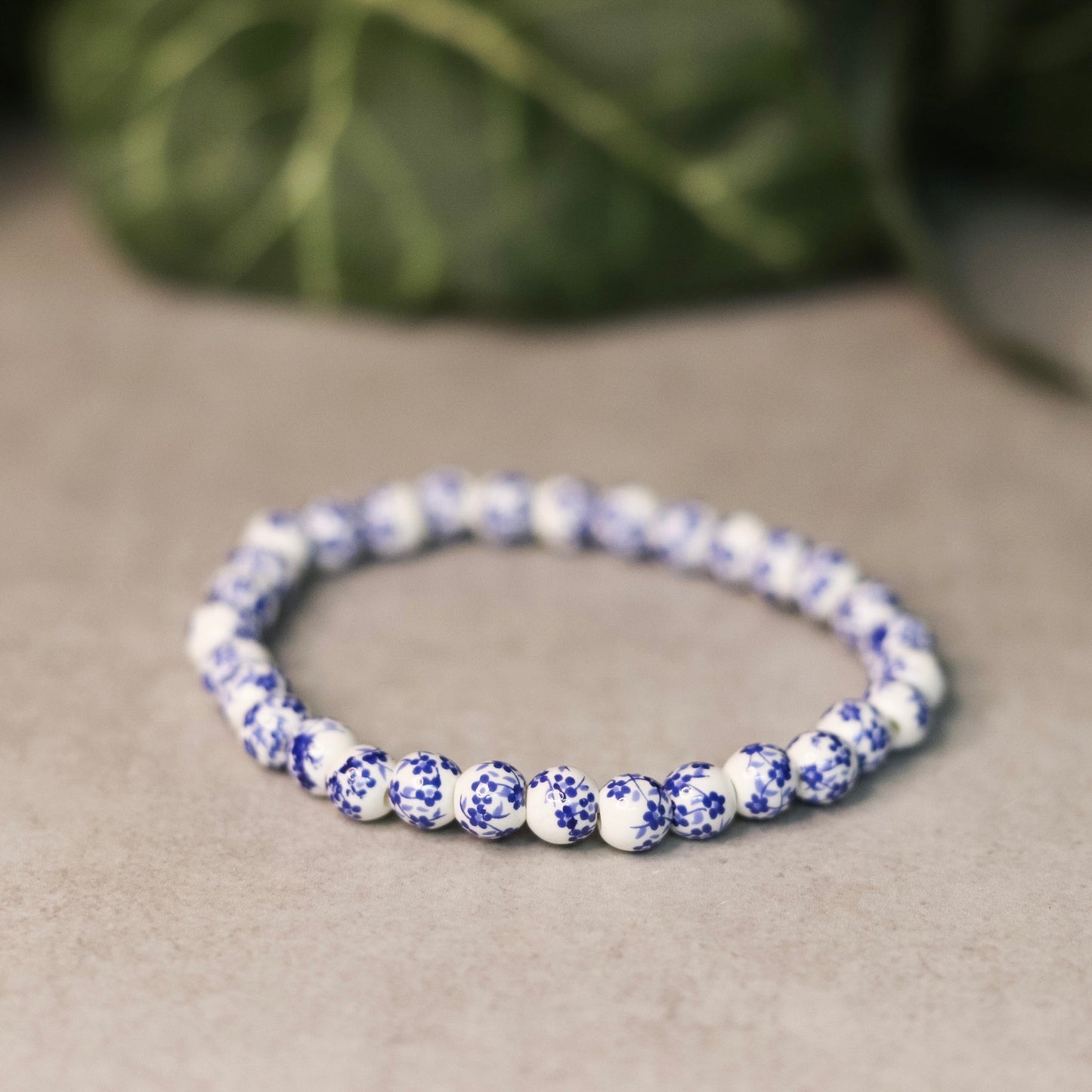 Blue Floral Bracelet