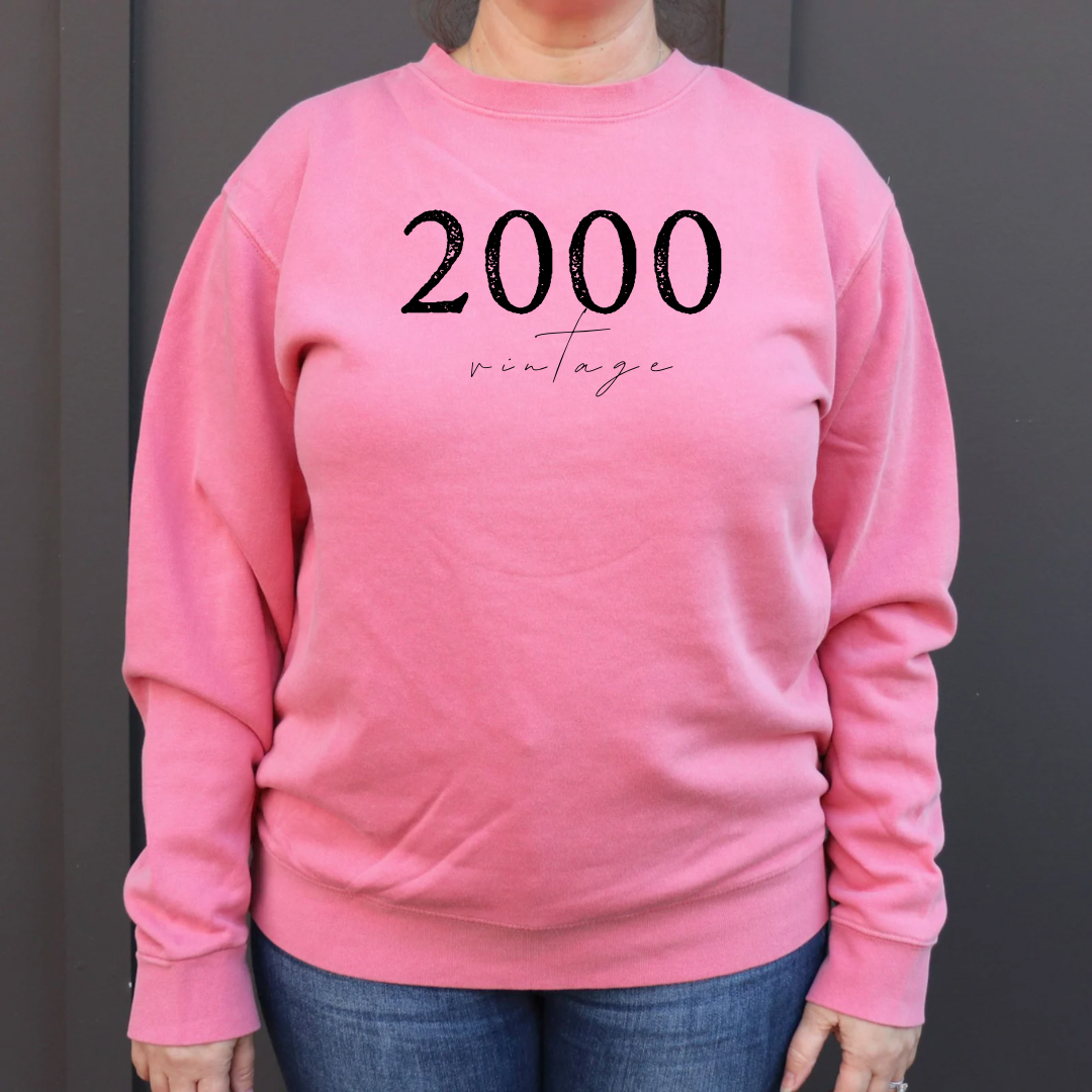 Stamped Birthday Crewneck Sweatshirt