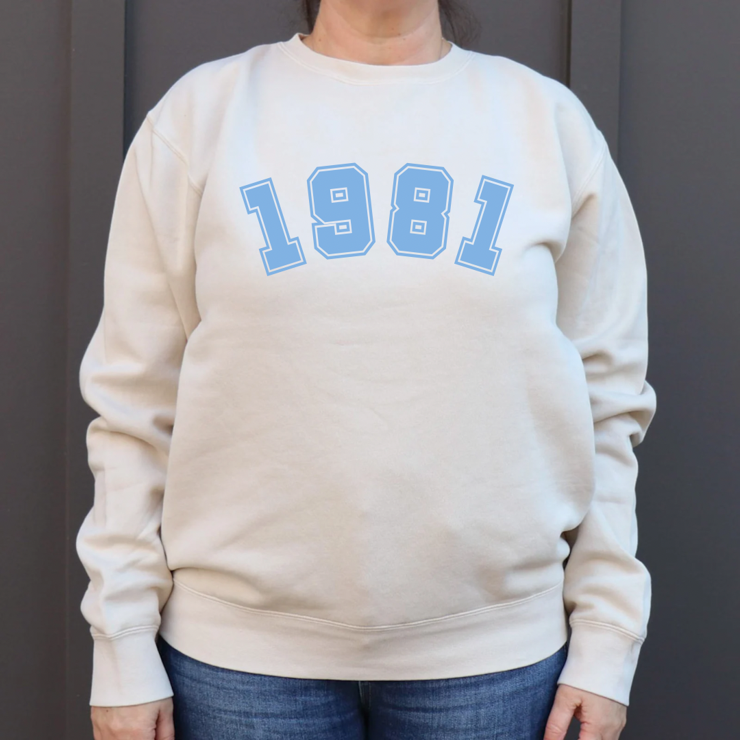 Varsity Birthday Crewneck Sweatshirt