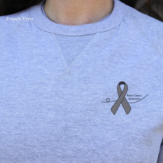 Brain Cancer Awareness Crewneck Sweatshirt