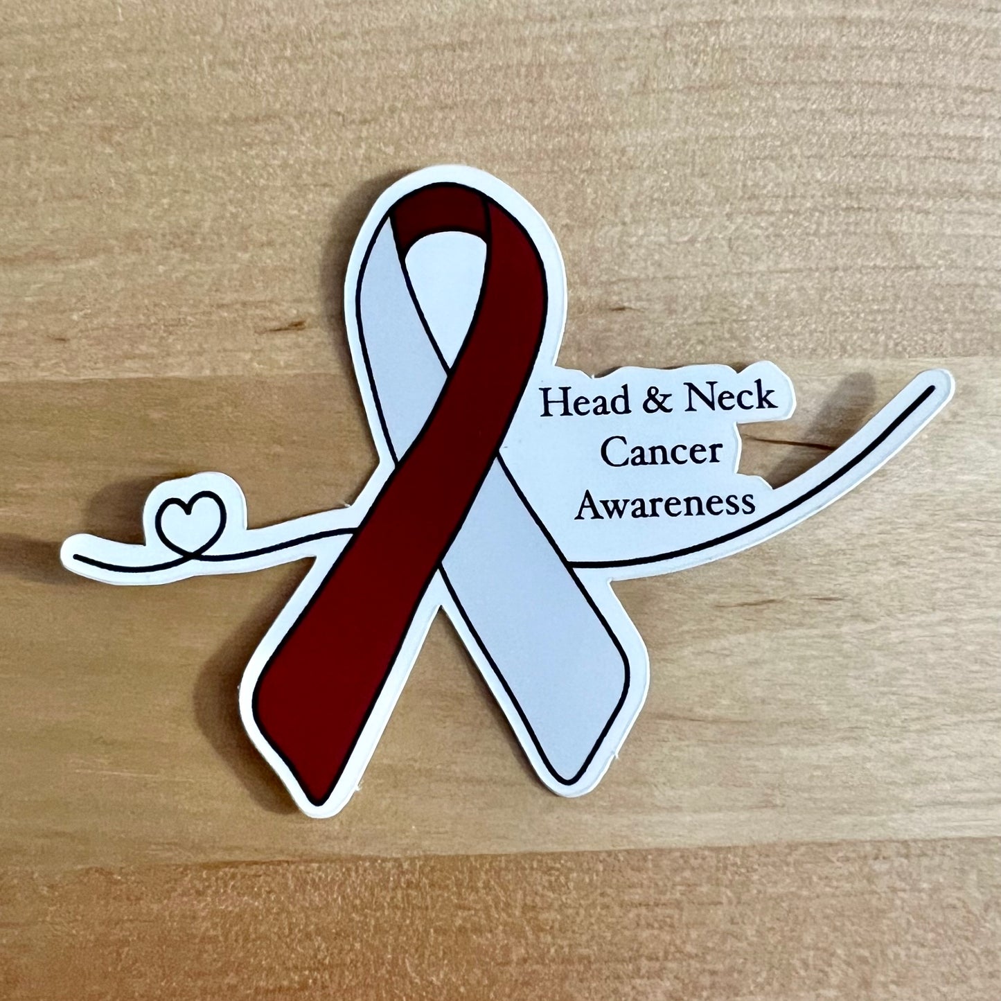 Head and Neck Cancer Awareness Sticker