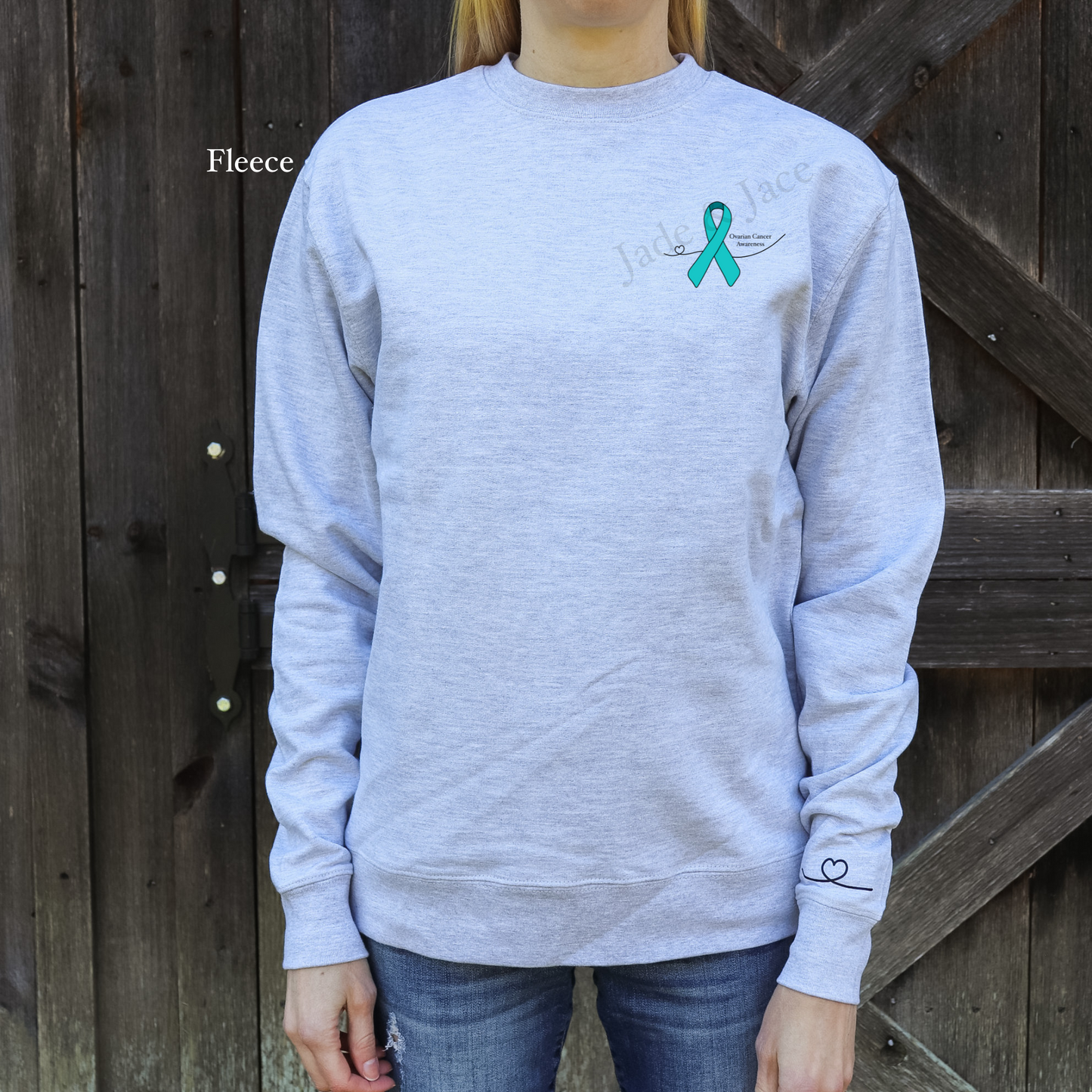 Ovarian Cancer Awareness Crewneck Sweatshirt
