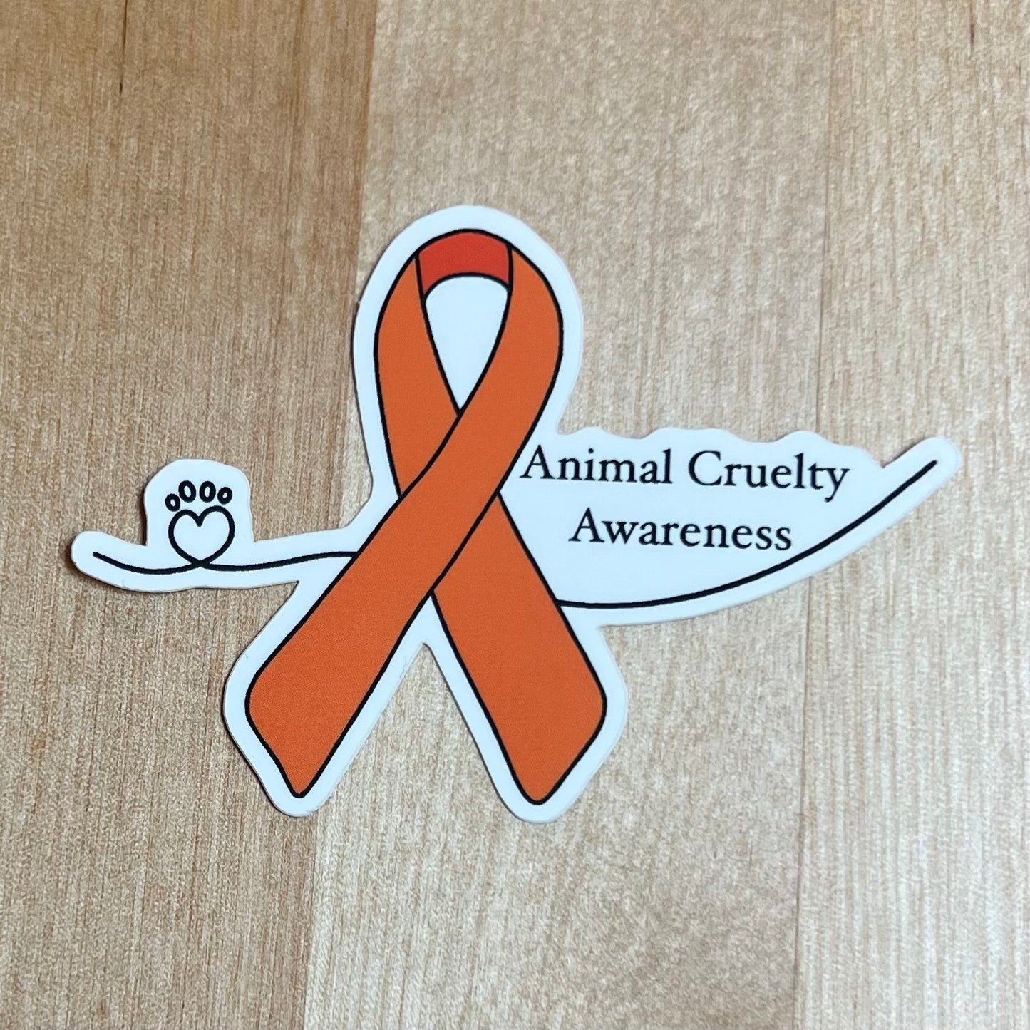 Animal Cruelty Awareness Sticker