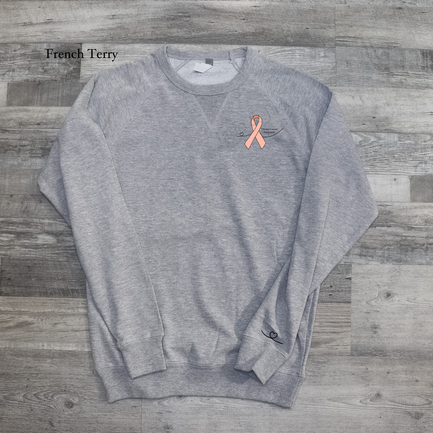 Uterine Cancer Awareness Crewneck Sweatshirt