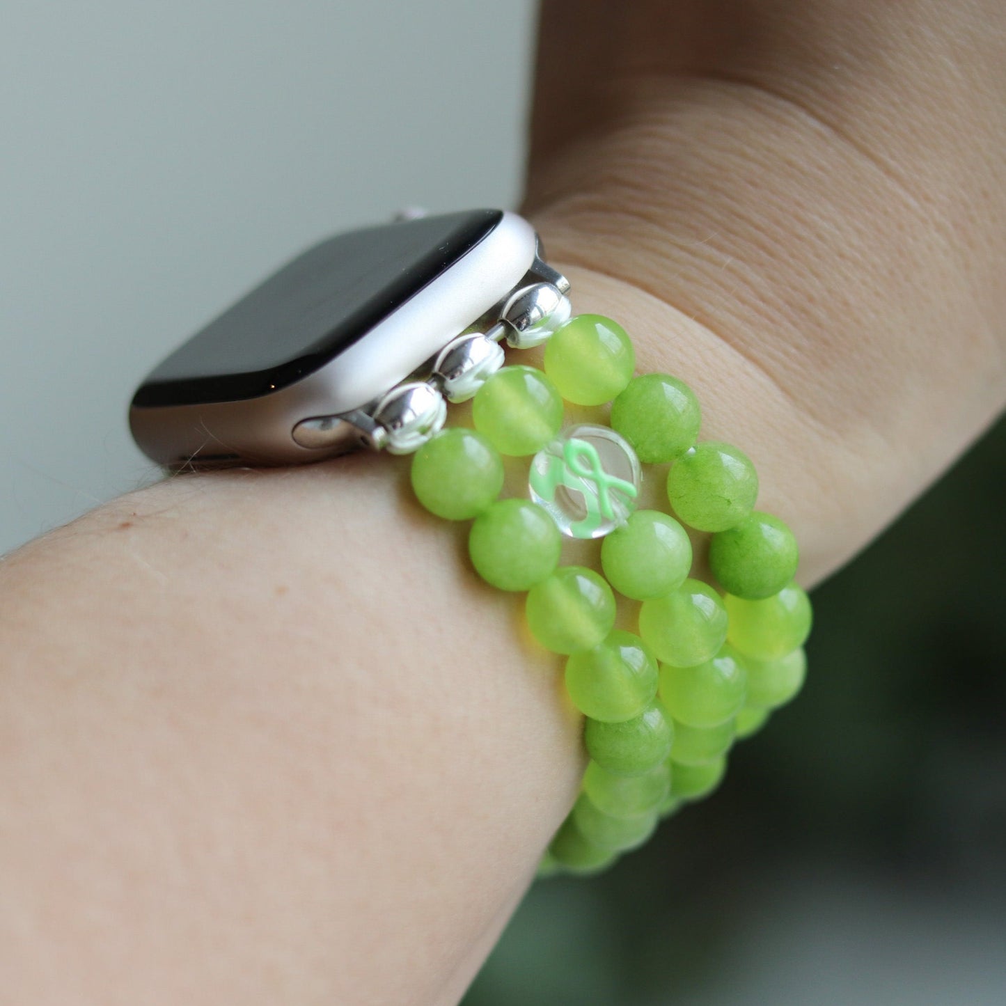 Lime Green Ribbon Watchband