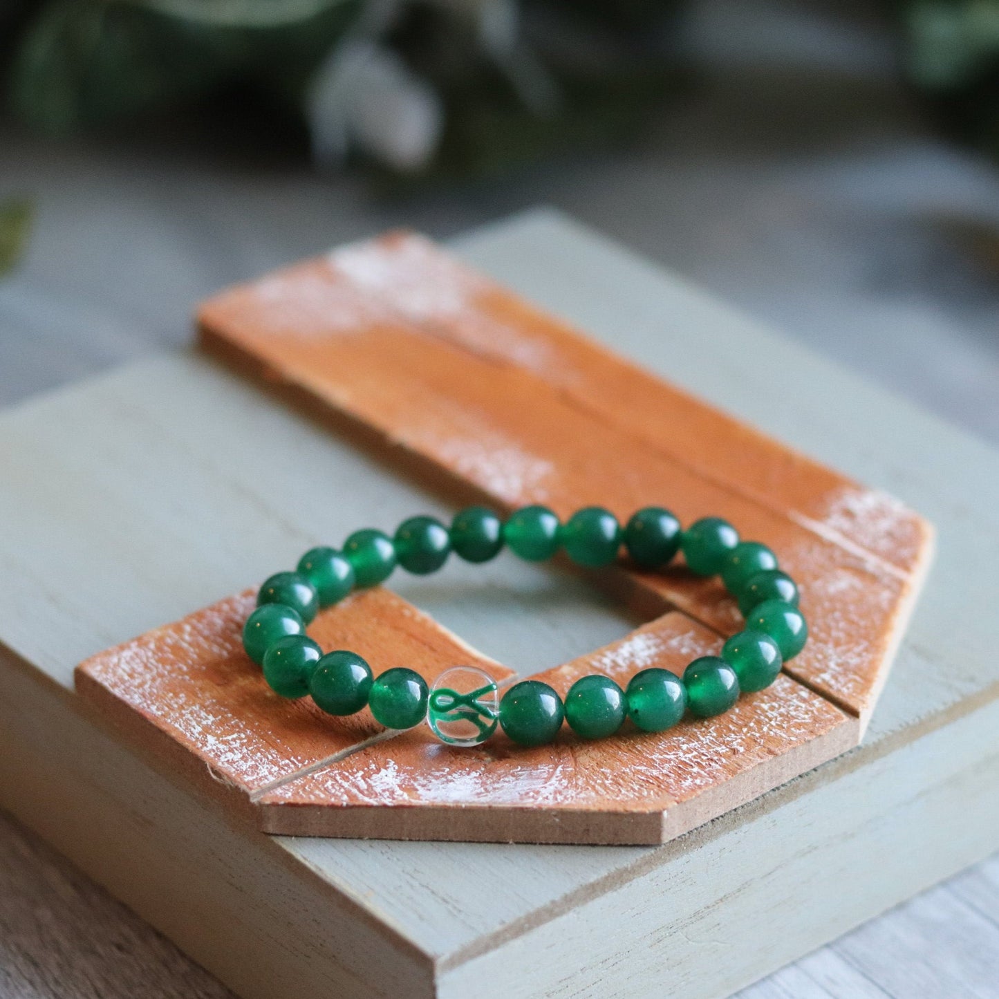 Green Ribbon Bracelet