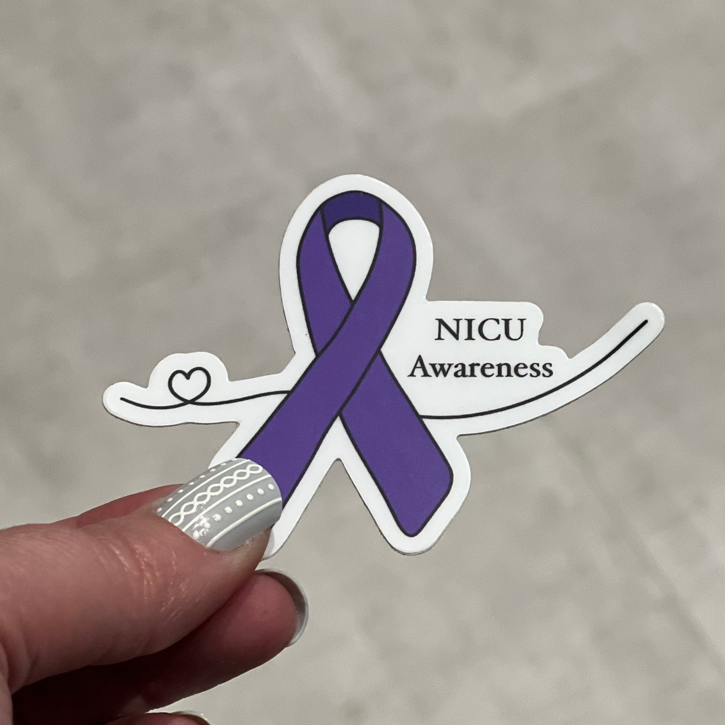 NICU Awareness Sticker