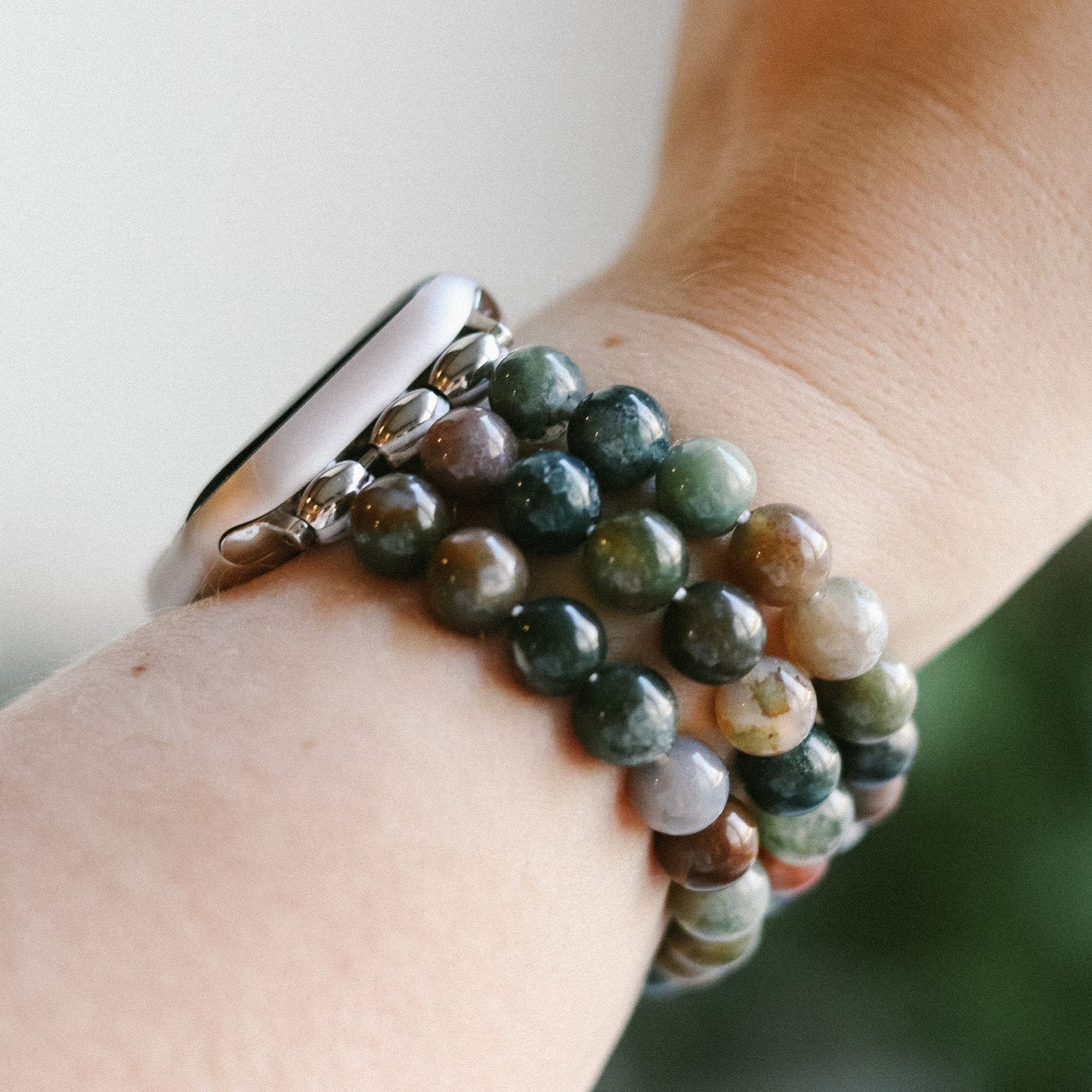 Indian Agate Watchband