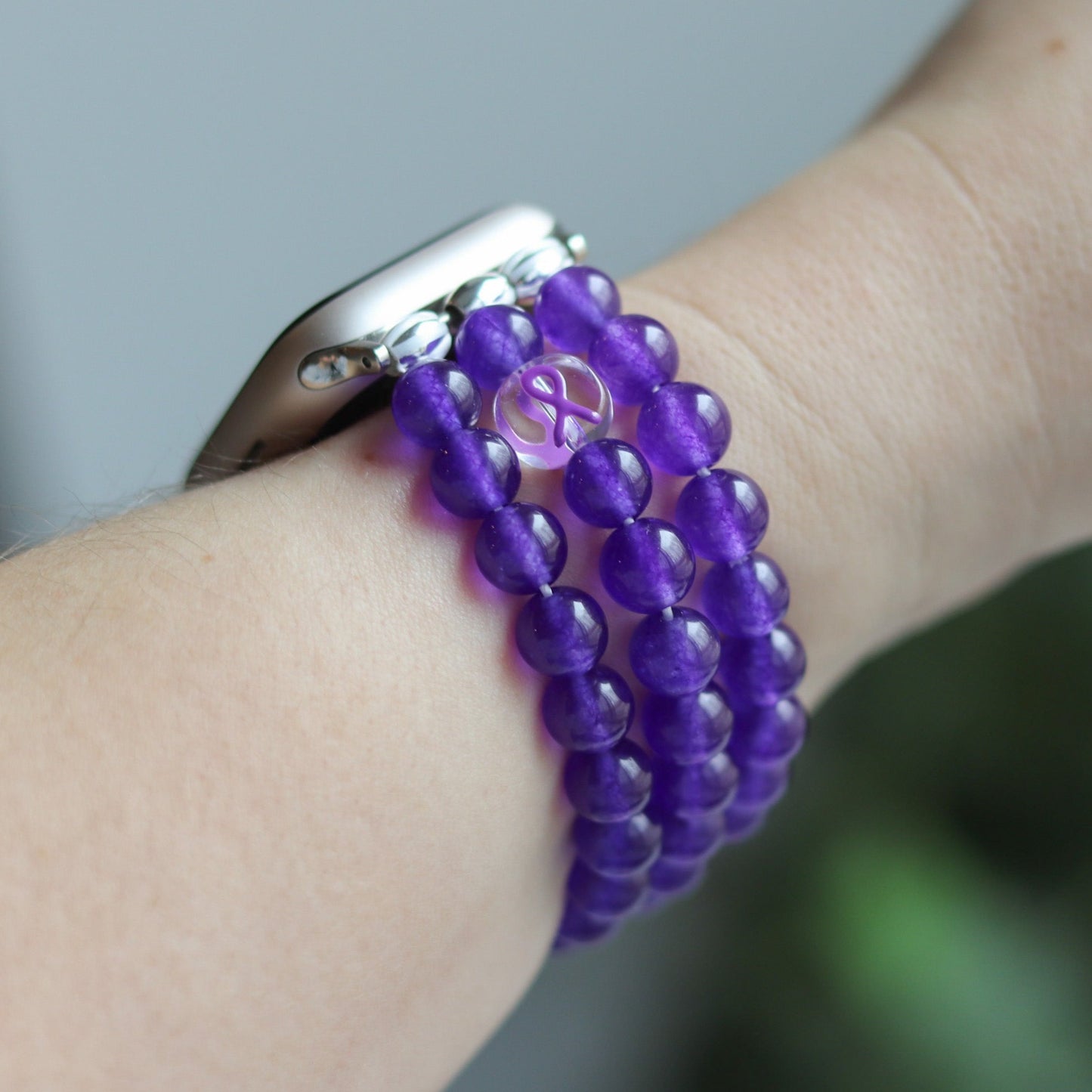 Purple Ribbon Watchband